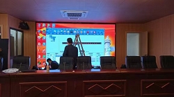 安康恒口示范区梅子铺九年义务学校LED显示屏安装完毕